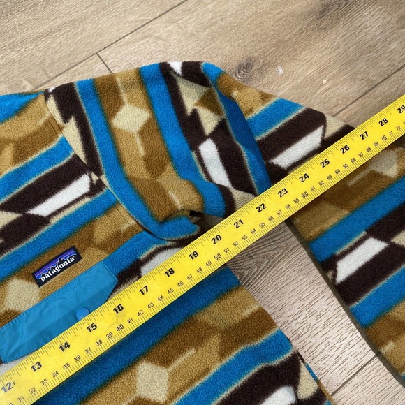 Patagonia Synchilla Aztec Snap T Fleece Pullover Hiking Jacket Women Medium M - Picture 5 of 6